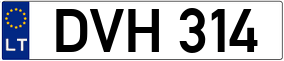 Truck License Plate